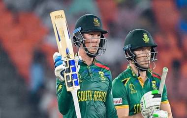 South Africa Beat Afghanistan: दक्षिण आफ्रिकेने अफगाणिस्तानचा पाच गडी राखून केला पराभव, डुसेनने खेळली 76 धावांची शानदार खेळी