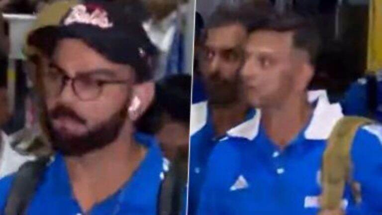 IND vs SA ICC World Cup 2023: भारतीय संघ कोलकाता येथे पोहोचला, रविवारी दक्षिण आफ्रिकेशी होणार लढत (Watch Video)