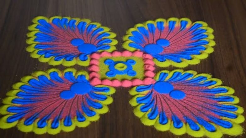Holi Rangoli Design 2024:  होळी आणि धुलीवंदनानिमित्त काढता येतील असे हटके डिझाईन, 2 मिनिटांत होईल काढून
