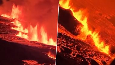 Volcano Lava Live Video: भयावह! आइसलँडमध्ये ज्वालामुखीचा उद्रेक, पाहा व्हिडिओ