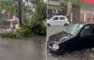 Tamil Nadu: चेन्नईमध्ये मुसळधार पावसामुळे शहरातील विविध भागात साचले पाणी, Watch Video