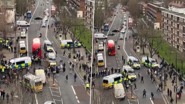 Riots in London Street Video: लंडनच्या रस्त्यावर नवीन वर्षाच्या पूर्वसंध्येला आंदोलकांकडून पोलीस वाहनांची तोडफोड