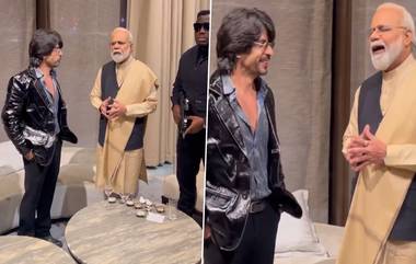 PM Modi-Shah Rukh Khan Duplicates Meet: बॉलिवूड स्टार अभिनेता शाहरुख खानने घेतली पीएम मोदींची भेट? व्हिडिओ व्हायरल (Watch)