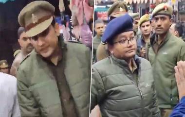 Kanpur Police: कानपूर येथील बाजारपेठेत अधिकाऱ्यासमोर पोलिसानी दुकानदाराला मारली कानाखाली, नेमकं काय प्रकरण?