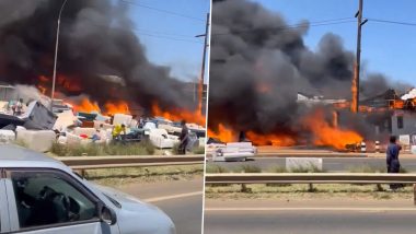Kenya Fire Video: केनियाच्या नैरोबीमध्ये फर्निचरच्या दुकानात भीषण आग, नागरिकांमध्ये घबराट