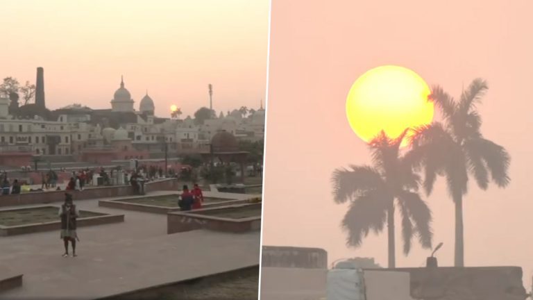 Last Sunset of 2023 Video From Ayodhya: अयोध्येत पाहिला गेला 2023 चा शेवटचा सूर्यास्त, पाहा व्हिडिओ