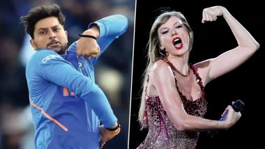 Taylor Swift and Kuldeep Yadav Bowling Action Memes: अमेरिकन गायिका टेलर स्विफ्टचा फोटो व्हायरल, कुलदीप यादवशी तुलना, सोशल मीडियावर मीम्सचा पूर