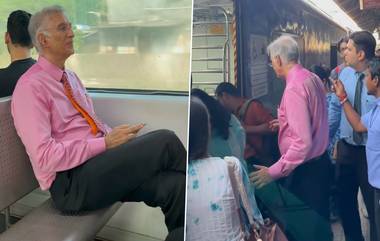 Billionaire Niranjan Hiranandani Takes Mumbai Local: अब्जाधीश उद्योगपती निरंजन हिरानंदानीनी मुंबई लोकल ट्रेनने केला प्रवास, Watch Video