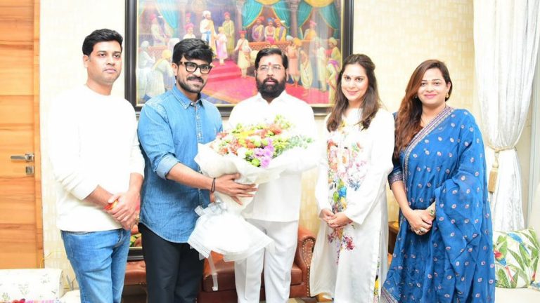 Ram Charan Meets CM Eknath Shinde: अभिनेता राम चरण यांनी घेतली मुख्यमंत्री एकनाथ शिंदे यांची भेट, पहा व्हिडिओ