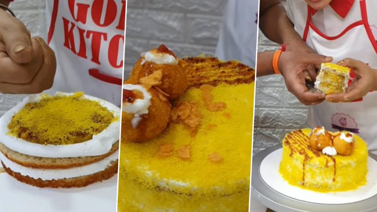 Pani Puri Cake: महिलेने बनवला पाणीपुरी केक; संतप्त नेटिझन्स म्हणाले, 'देव कधीच माफ करणार नाही' (Watch Video)