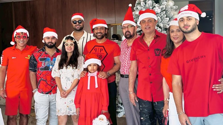 Christmas 2023: टीम इंडियाचा माजी कर्णधार एमएस धोनीने कुटुंबासह साजरा केला ख्रिसमस, ऋषभ पंतही झाला सामील, फोटो झाला व्हायरल