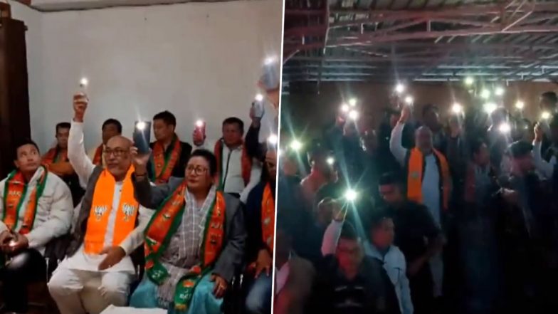 Assembly Elections 2023 Results: मणिपूरमध्ये 3 राज्यांमध्ये भाजपच्या विजयानंतर पक्षाच्या नेत्यांनी  केला जल्लोष, पाहा व्हिडिओ