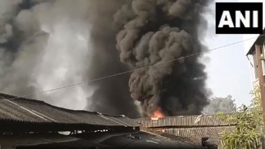 Fire Broke Out at Gangiyal: जम्मू कश्मीरमधील गंगियाल भागात कारखान्यास भीषण आग  (Watch Video)