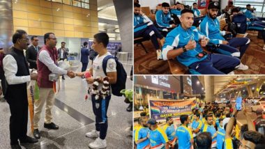 Indian Football Team Welcome In Doha: दोहामध्ये चाहत्यांनी जल्लोष करत भारतीय फुटबॉल संघाच्या खेळाडूंचे केले जल्लोषात स्वागत, पाहा व्हिडिओ