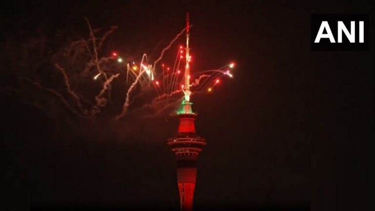 New Zealand welcomes the New Year: फटाक्यांच्या आतषबाजीत न्यूझीलंडने केले नववर्षाचे स्वागत (Watch Video)