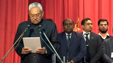 Nitish Kumar Takes Oath As Bihar CM: नितीश कुमार यांनी 9व्यांदा घेतली बिहारच्या मुख्यमंत्रीपदाची शपथ, Watch Video