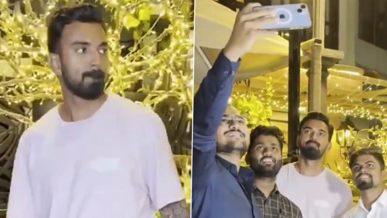 Fan Touches KL Rahul's Feet: चाहत्याने केएल राहुलच्या पायाला केला स्पर्श, स्टार फलंदाजाच्या प्रतिक्रियेने जिंकली मन (Watch Video)