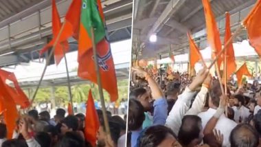 BJP-Shiv Sena UBT Credit War: पंतप्रधान मोदींच्या उद्घाटनापूर्वी दिघा स्टेशनवर भाजप-UBT शिवसेना समर्थक आमनेसामने; पहा व्हिडिओ