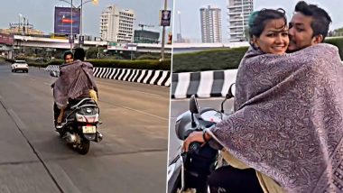 Couple Indecent Stunt On Bandra Reclamation: बाइकवर रोमान्स! मुंबईतील वांद्रे रेक्लेमेशनवर जोडप्याचा अश्लील स्टंट; गुन्हा दाखल, Watch Video