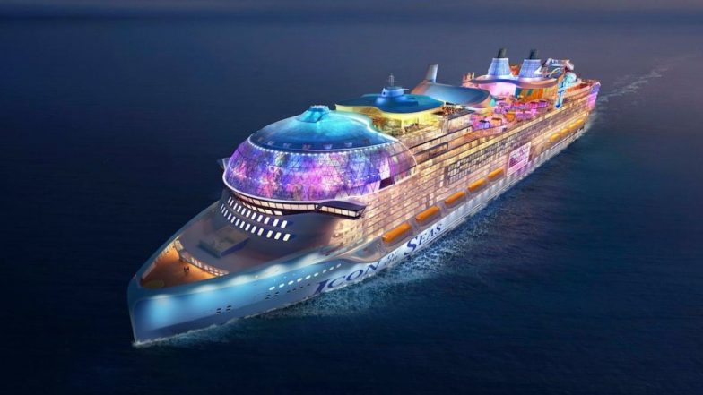 World's Largest Cruise Ship: जगातील सर्वात मोठे क्रूझ जहाज 'Icon of The Seas' प्रवासासाठी सज्ज; टायटॅनिकपेक्षा 5 पट मोठे, समोर आली पहिली झलक (See Photos)