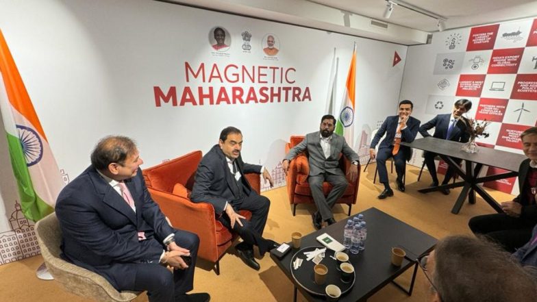 Davos World Economic Forum: अदानी समूहाचे संस्थापक Gautam Adani यांची महाराष्ट्र दालनात भेट; CM Eknath Shinde यांच्यासोबत केली गुंतवणुकीच्या संधींवर चर्चा