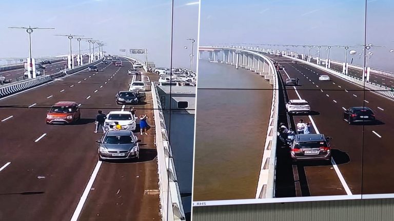 Atal Setu वरील अतिउत्साही वाहन चालकांचे वायरल फोटोज पाहून MMRDA  ने नागरिकांना ट्वीट करत 'सेल्फी साठी ब्रीज वर न थांबण्याचं' केलं आवाहन!