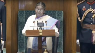 President Droupadi Murmu's Speech Today: राष्ट्रपती द्रौपदी मुर्मू यांचे संसदेच्या अर्थसंकल्पीय अधिवेशनादरम्यान भाषण, जाणून घ्या महत्त्वाचे मुद्दे (Watch Video)