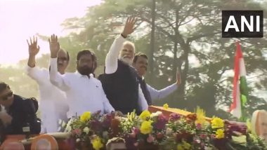PM Modi Road Show In Nashik: पंतप्रधान नरेंद्र मोदी यांचा नाशिक येथे रोड शो (Watch Video)