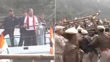 गुवाहाटी मध्ये Bharat Jodo Nyay Yatra दरम्यान पोलिस आणि कॉंग्रेस कार्यकर्ते एकमेकांसमोर भिडले (Watch Video)