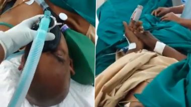 Patient Chews Gutkha While on Hospital Bed in Kanpur : हॉस्पिटलच्या बेडवर पडून रुग्ण खातोय तंबाखू , व्हिडीओ व्हायरल