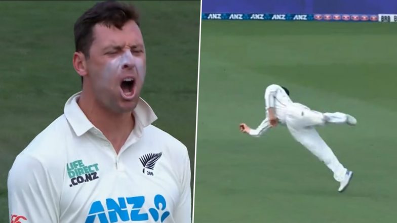 Glenn Phillips Catch: कसोटी क्रिकेटमध्ये ग्लेन फिलिप्सने घेतला आश्चर्यकारक झेल, व्हिडिओ पाहून चाहतेही झाले थक्क (Watch Video)