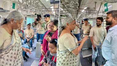 FM Travel in Mumbai Local Train: निर्मला सीतारामन यांनी मुंबई लोकल ट्रेनमधून केला प्रवास, प्रवाशांची साधला संवाद