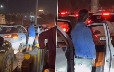 Man Urinates at Car Door Amid Heavy Traffic: लखनऊमध्ये ट्रॅफिक जाममध्ये अडकलेल्या व्यक्तीने कारच्या दारात केली लघवी