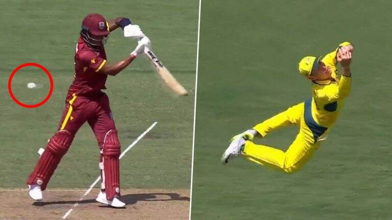 Labuschagne Stunning Catch Video: मार्नस लॅबुशेनने हवेत उडत घेतला अप्रतिम झेल, कॅरेबियन फलंदाज पाहतच राहिले; पाहा व्हिडिओ