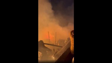 Govandi Fire: गोवडी येथे लागलेल्या आगीत 10 ते 15 घरांचे मोठे नुकसान (Watch Video)