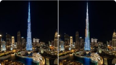 Indian Flag On Burj Khalifa: पंतप्रधान नरेंद्र मोदी यांचा दुबई दौरा;  'गेस्ट ऑफ ऑनर - रिपब्लिक ऑफ इंडिया' संदेशाने उजळून निघाली बुर्ज खलिफा