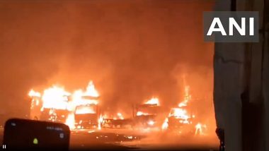 Nalasopara: नालासोपारा येथील धानिवबाग परिसरातील पार्किंगमध्ये आग (Watch Video)