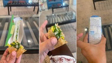 Screw Found in Sandwich: इंडिगो फ्लाईटच्या प्रवासादरम्यान सँडविचमध्ये आढळला लोखंडी नट, प्रवाशाचा दावा; फोटो व्हायरल