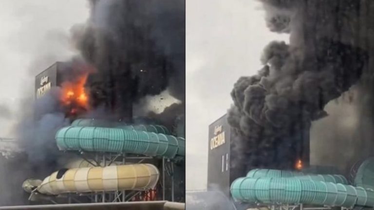 Massive Fire at Sweden’ Water Park: स्वीडनच्या लिसेबर्ग मनोरंजन पार्कमध्ये भीषण आग; अनेकजण जखमी, समोर आला धक्कादायक व्हिडिओ (Watch)