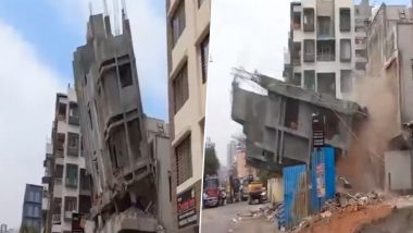 Under-Construction Building Demolished in Wakad: वाकड मध्ये निर्माणाधीन इमारत PCMC कडून जमीनदोस्त (Watch Video)