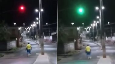 A Drunk Man Obeys Traffic Rules: मद्यधुंद व्यक्तीने पायी चालतानाही केले वाहतूक नियमांचे पालन; व्हायरल व्हिडिओ पाहून व्हाल लोटपोट (Watch Video)