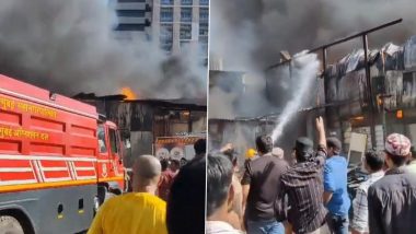 Fire Erupts At Furniture Market In Goregaon: गोरेगावमधील फर्निचर मार्केटमध्ये भीषण आग; अग्निशमन दलाकडून आग विझवण्यासाठी शर्थीचे प्रयत्न, पाहा व्हिडिओ