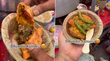 Viral Video: तुम्ही कधी 'भेंडी समोसा' खाल्ला आहे का? विचित्र प्रकार पाहून नेटकरी भडकले (Watch Video)