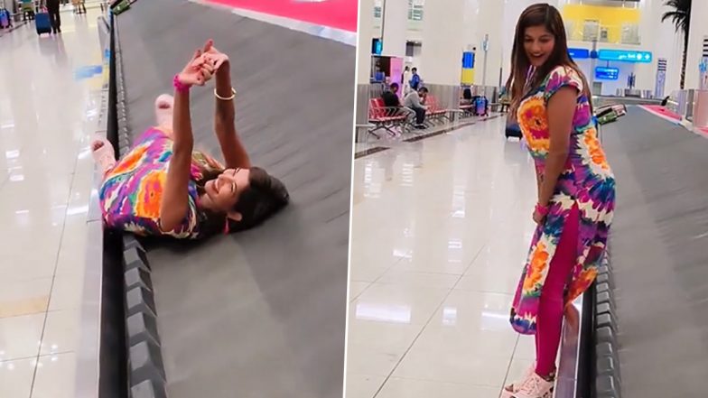 Viral Video: रील बनवण्यासाठी महिलेने विमानतळावरील कन्व्हेयर बेल्टवर केला डान्स; नेटीझन्सकडून अटकेची मागणी, पहा व्हिडिओ