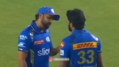 Rohit Sharma Has Intense Chat With Hardik Pandya: मुंबई इंडियन्सचा 6 धावांनी पराभव झाल्यानंतर रोहित शर्माने हार्दिक पांड्यासोबत केली गंभीर चर्चा, (Watch Video)