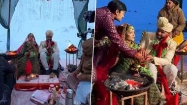Himachal Pradesh Wedding: बर्फाळ प्रदेशात पार पडला लग्न सोहळा, पाहा व्हायरल Video