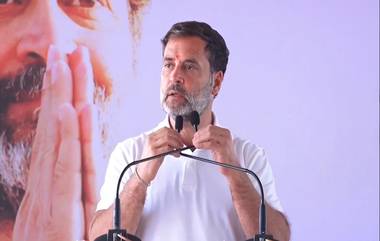 Rahul Gandhi's Target on BJP: 'भाजपला संविधान नष्ट करायचे आहे', तेलंगणातील नागरकुर्नूलमध्ये राहुल गांधी यांचा मोदी सरकारवर टीका