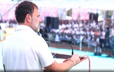 Rahul Gandhi: तांत्रिक कारणाने राहुल गांधी यांचे दिल्लीचे उड्डाण रद्द, लातूरच्या हॉटेलबाहेर कार्यकर्त्यांची मोठी गर्दी