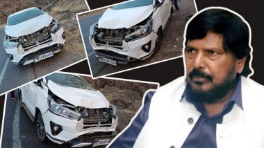 Ramdas Athawale Car Accident: केंद्रीय मंत्री रामदास आठवले यांच्या वाहनाला अपघात, सर्वजण सुखरुप
