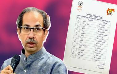 Shiv Sena (UBT) Candidate List: शिवसेना (UBT) उमेदवारांची यादी जाहीर, अनिल देसाई, अरविंद सावंत, यांच्यासह प्रमुख चेहरे मैदानात; कट्टर नेत्यांना संधी